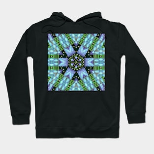 Circuitboard fire Kaleidoscope Pattern (Seamless) 3 Hoodie